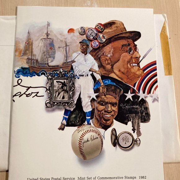 USPS 1982 Commemorative Mint Set of Stamps w\Stamps Sealed - Picture 5 of 9